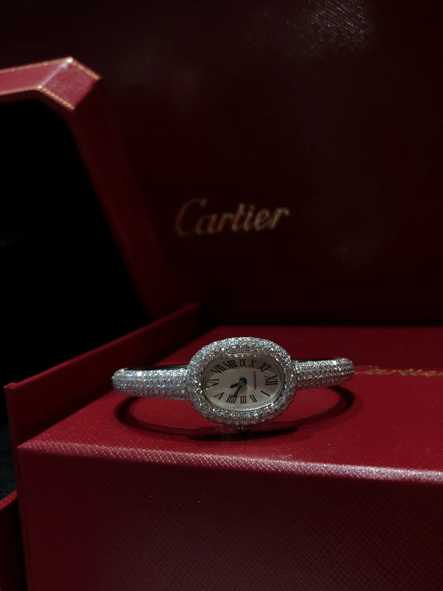 CARTIER Женские часы Baignoire бриллианты CARTIER Женские часы Baignoire бриллианты