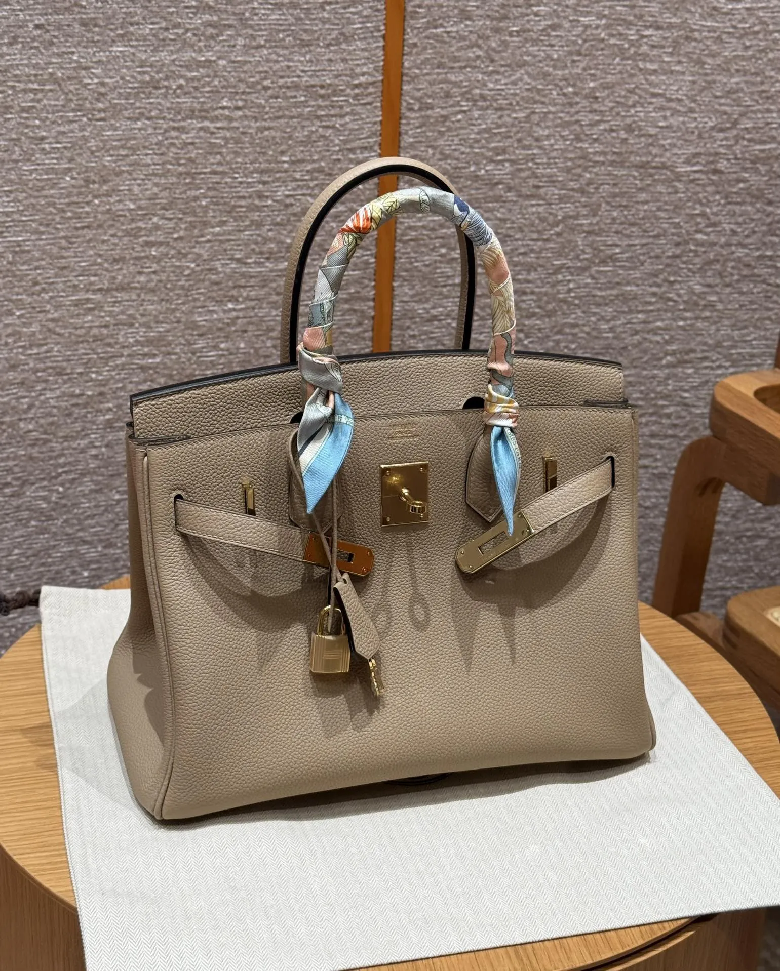 HERMES Женская сумка Birkin 30 см S2 Togo HERMES Женская сумка Birkin 30 см S2 Togo