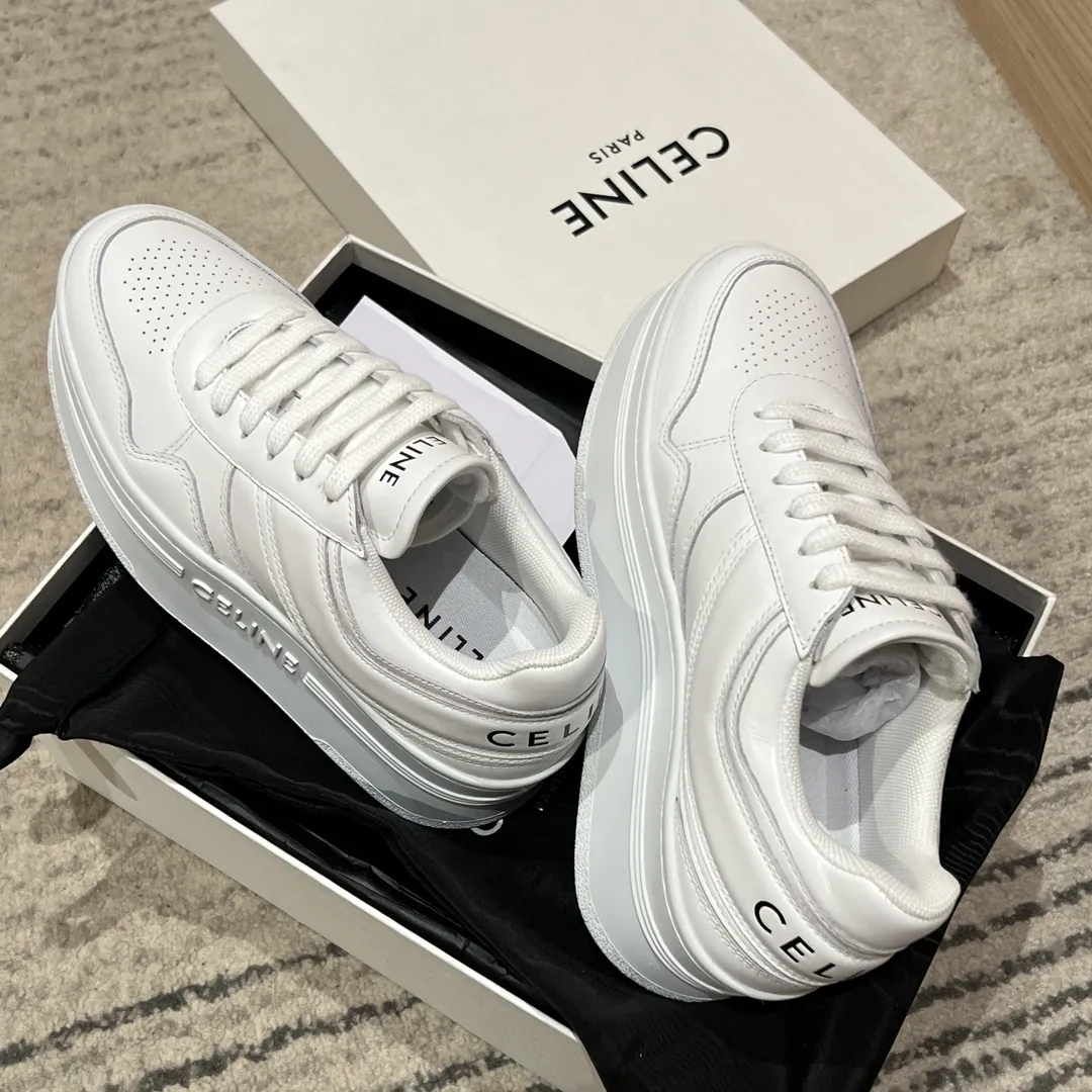 CELINE Женские кроссовки из телячьей кожи CELINE Женские кроссовки из телячьей кожи