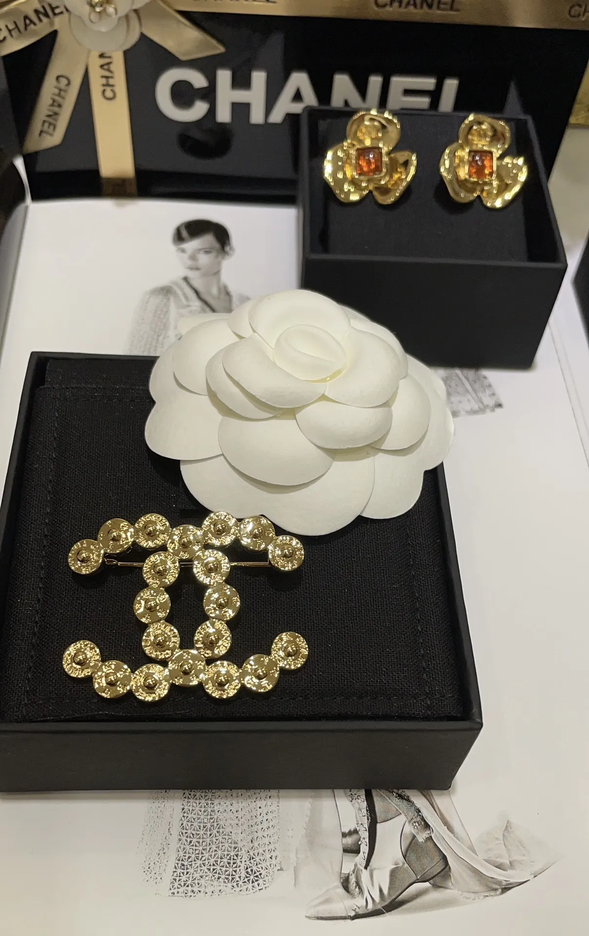 CHANEL Женская брошь украшенная монетами CHANEL Женская брошь украшенная монетами