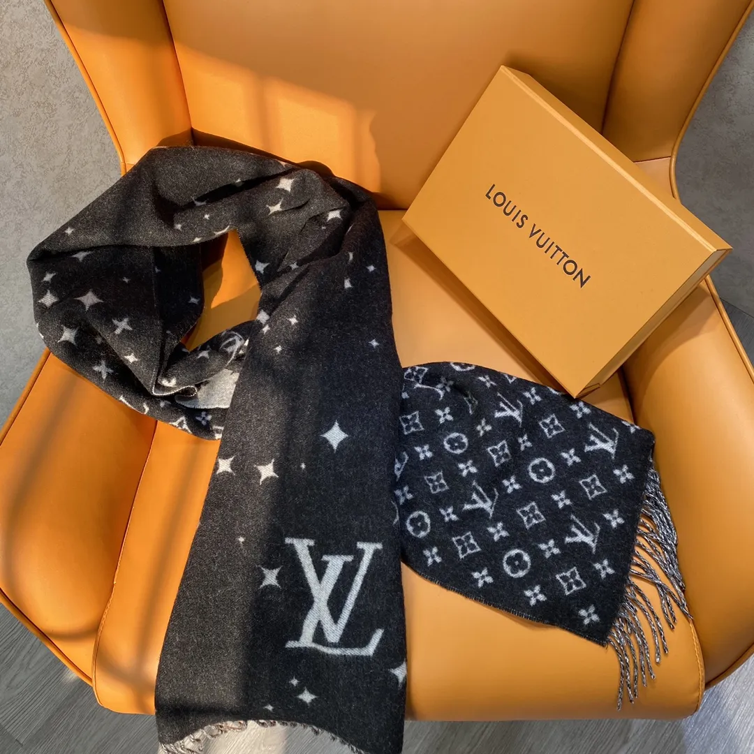 LOUIS VUITTON Женский шарф из кашемира LOUIS VUITTON Женский шарф из кашемира