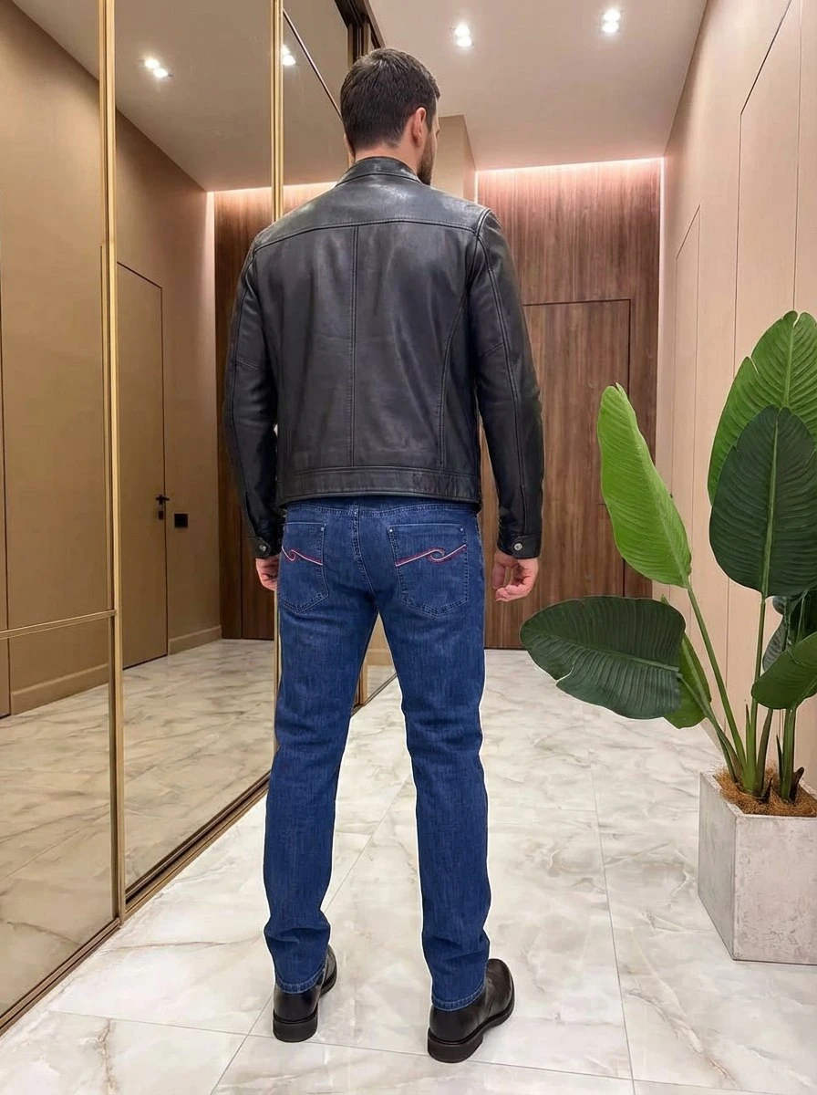 STEFANO RICCI Мужские джинсы с акцентами на карманах STEFANO RICCI Мужские джинсы с акцентами на карманах