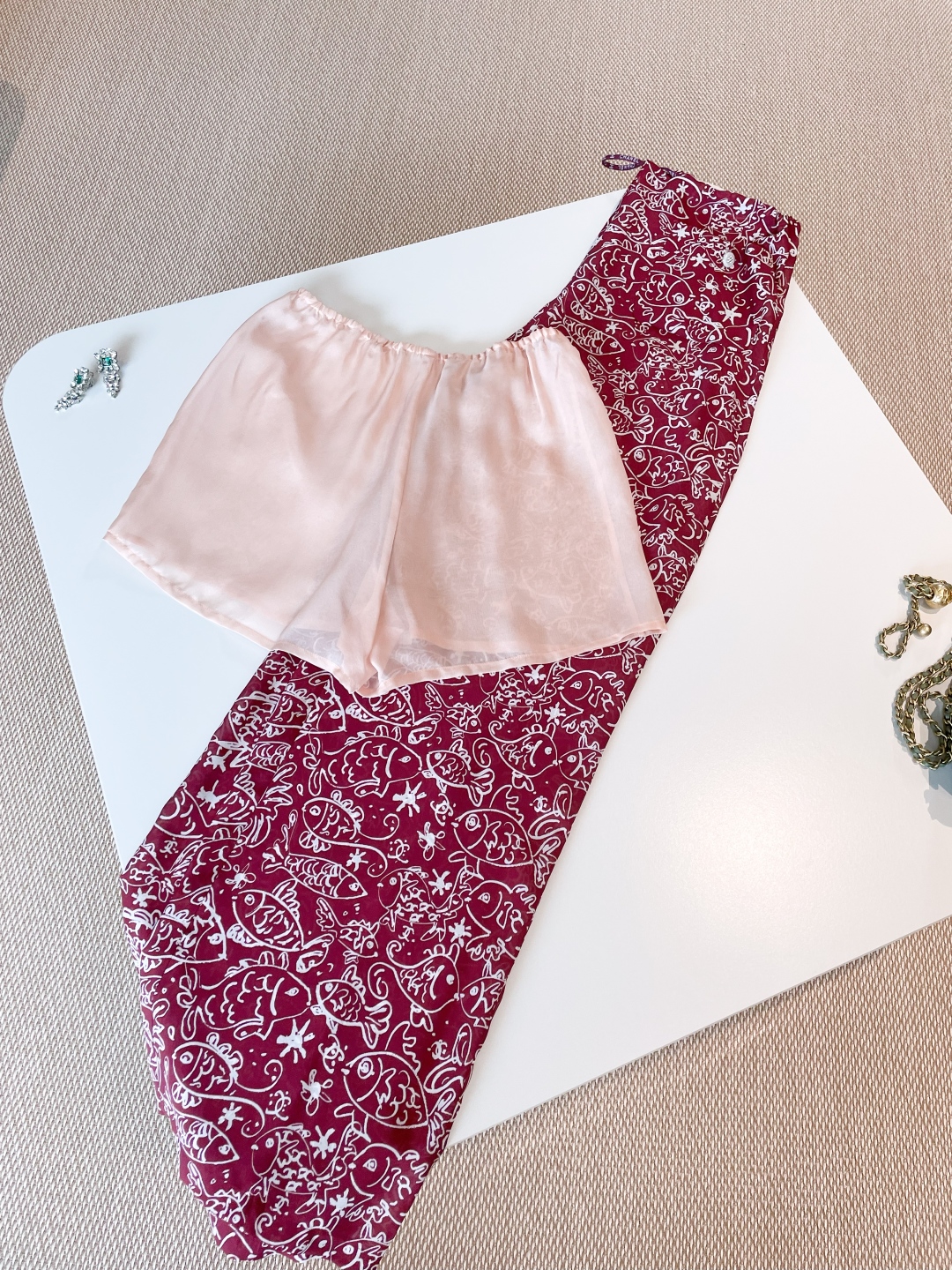 CHANEL Женские брюки из шелка CHANEL Женские брюки из шелка