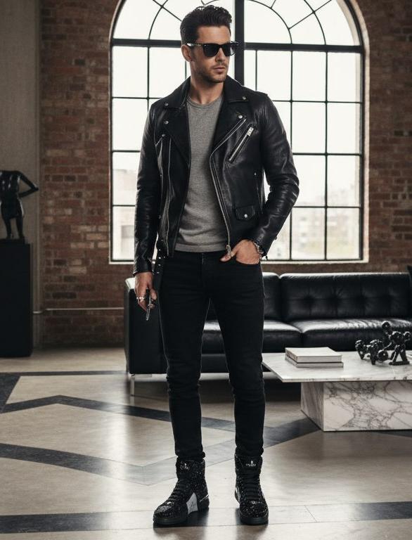 PHILIPP PLEIN Мужские кроссовки с черепом и стразами PHILIPP PLEIN Мужские кроссовки с черепом и стразами