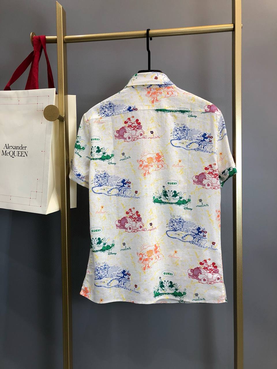 GUCCI Мужская рубашка с коротким рукавом GUCCI Мужская рубашка с коротким рукавом