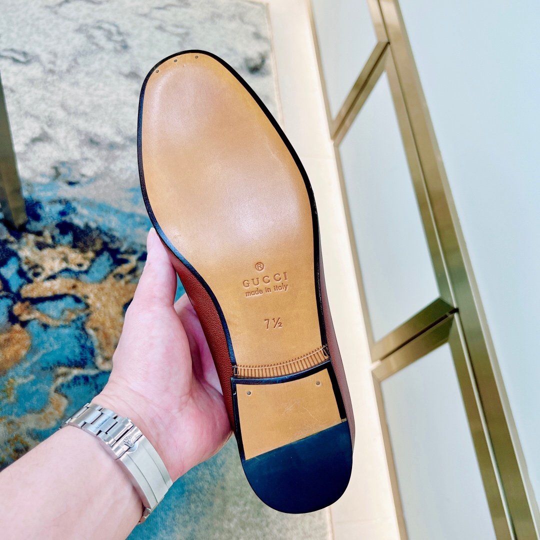 GUCCI Мужские лоферы из овечьей кожи GUCCI Мужские лоферы из овечьей кожи