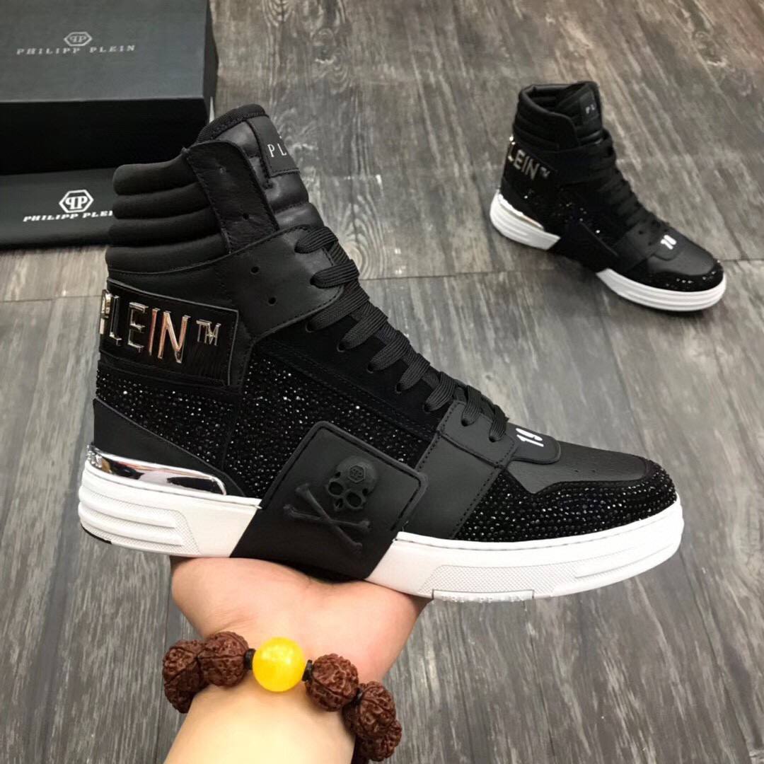 PHILIPP PLEIN Мужские кроссовки со стразами PHILIPP PLEIN Мужские кроссовки со стразами