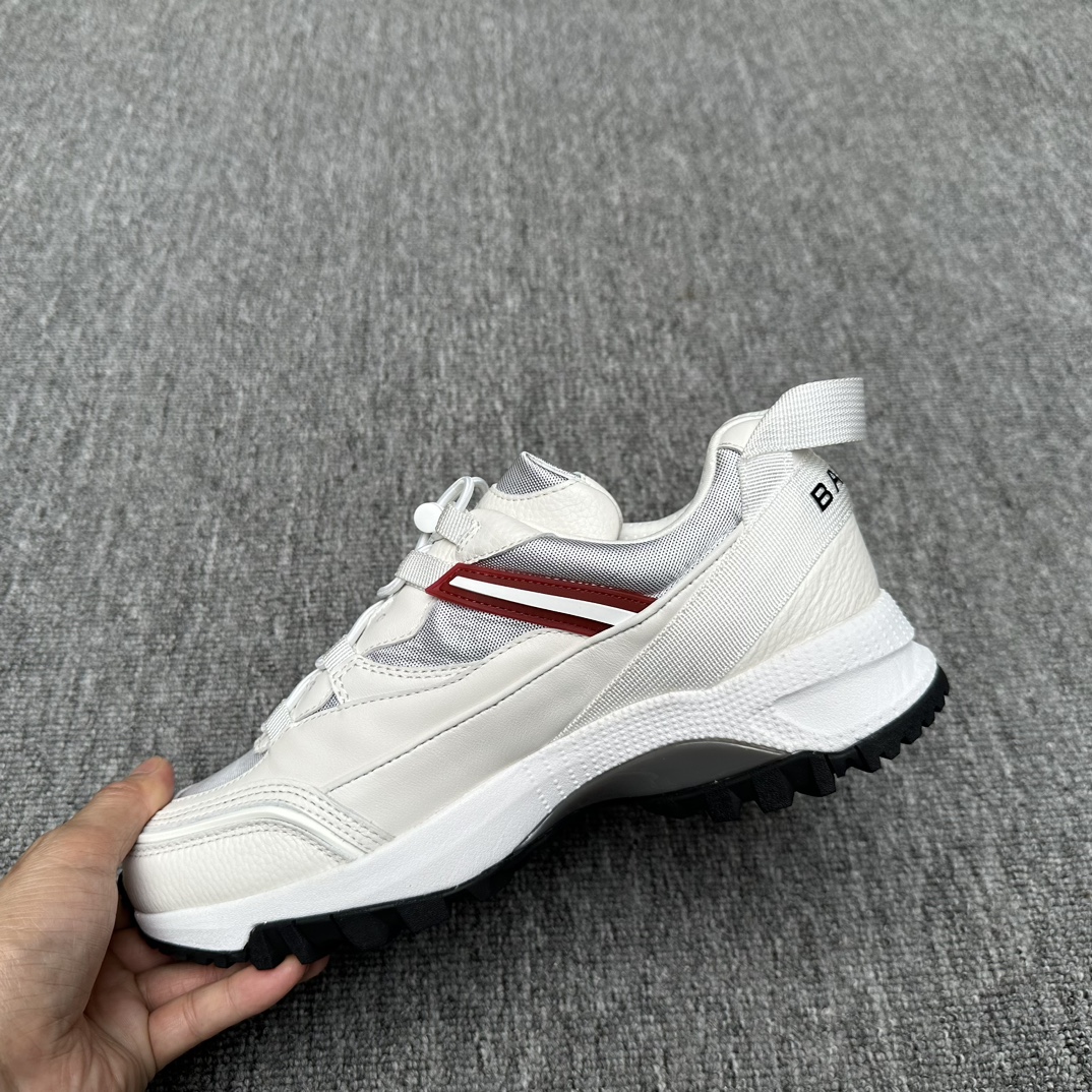 BALLY Мужские кроссовки пэчворк-дизайн BALLY Мужские кроссовки пэчворк-дизайн