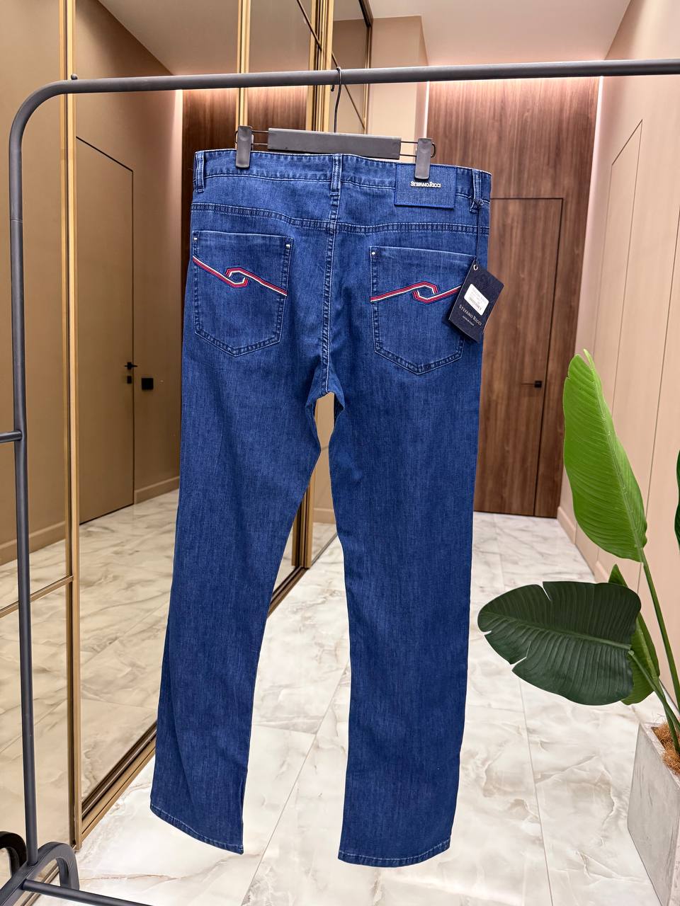 STEFANO RICCI Мужские джинсы с акцентами на карманах STEFANO RICCI Мужские джинсы с акцентами на карманах