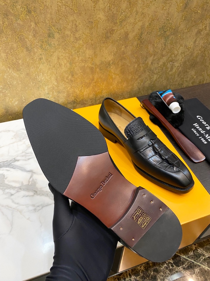 BERLUTI Мужские лоферы из кожи сиамского крокодила BERLUTI Мужские лоферы из кожи сиамского крокодила