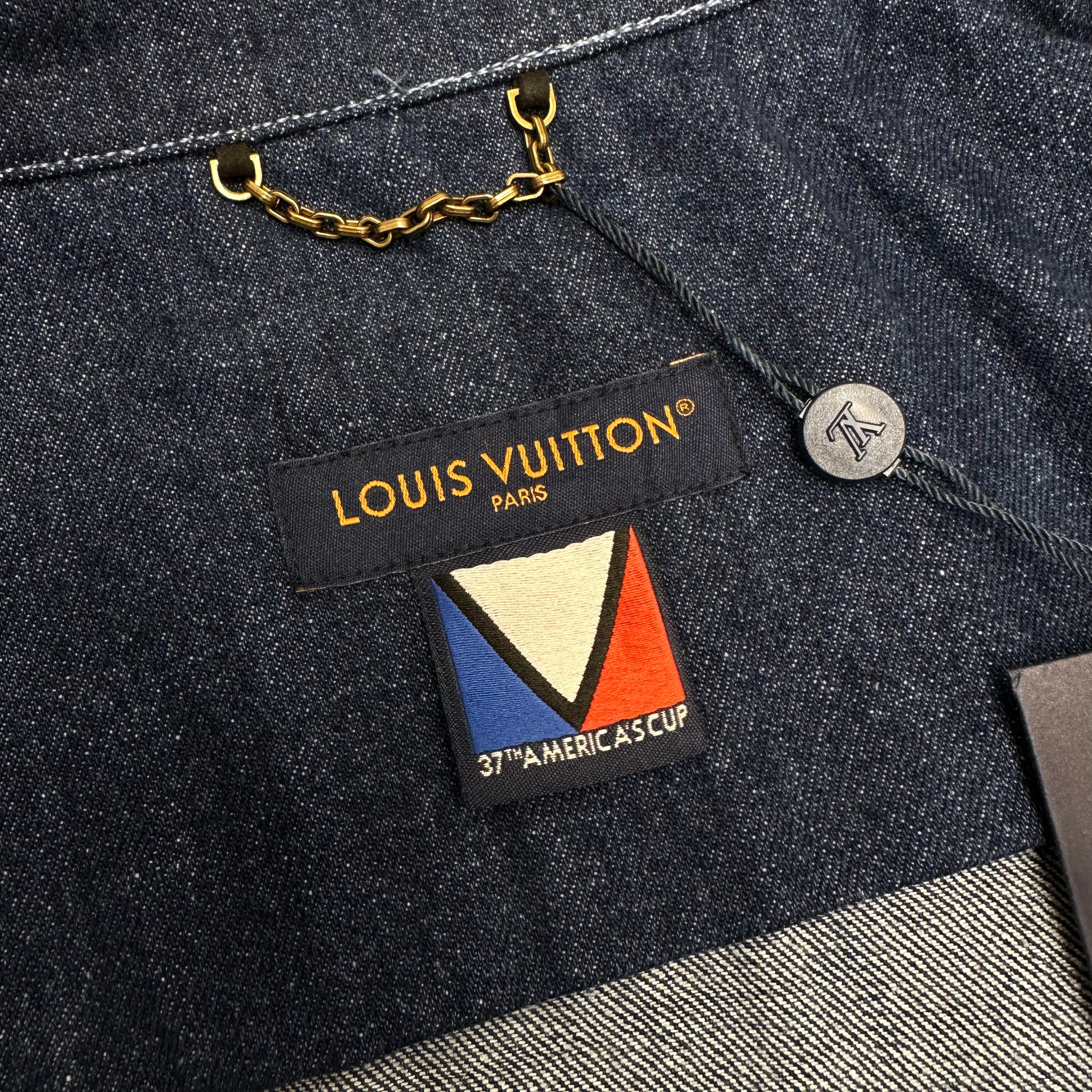 LOUIS VUITTON Мужская рубашка из денима LOUIS VUITTON Мужская рубашка из денима