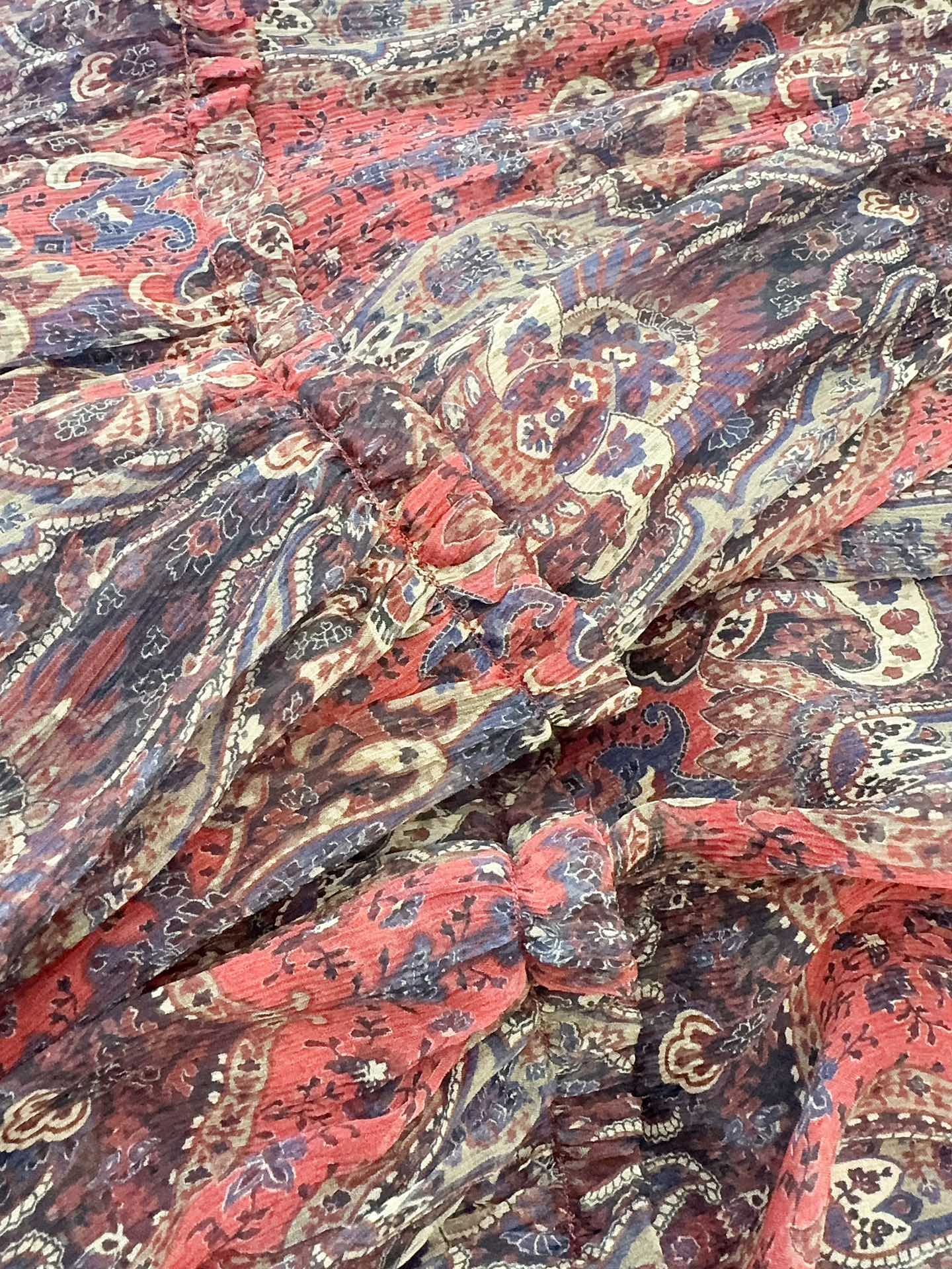 SAINT LAURENT Женская юбка из шелка в ретро винтажном стиле SAINT LAURENT Женская юбка из шелка в ретро винтажном стиле