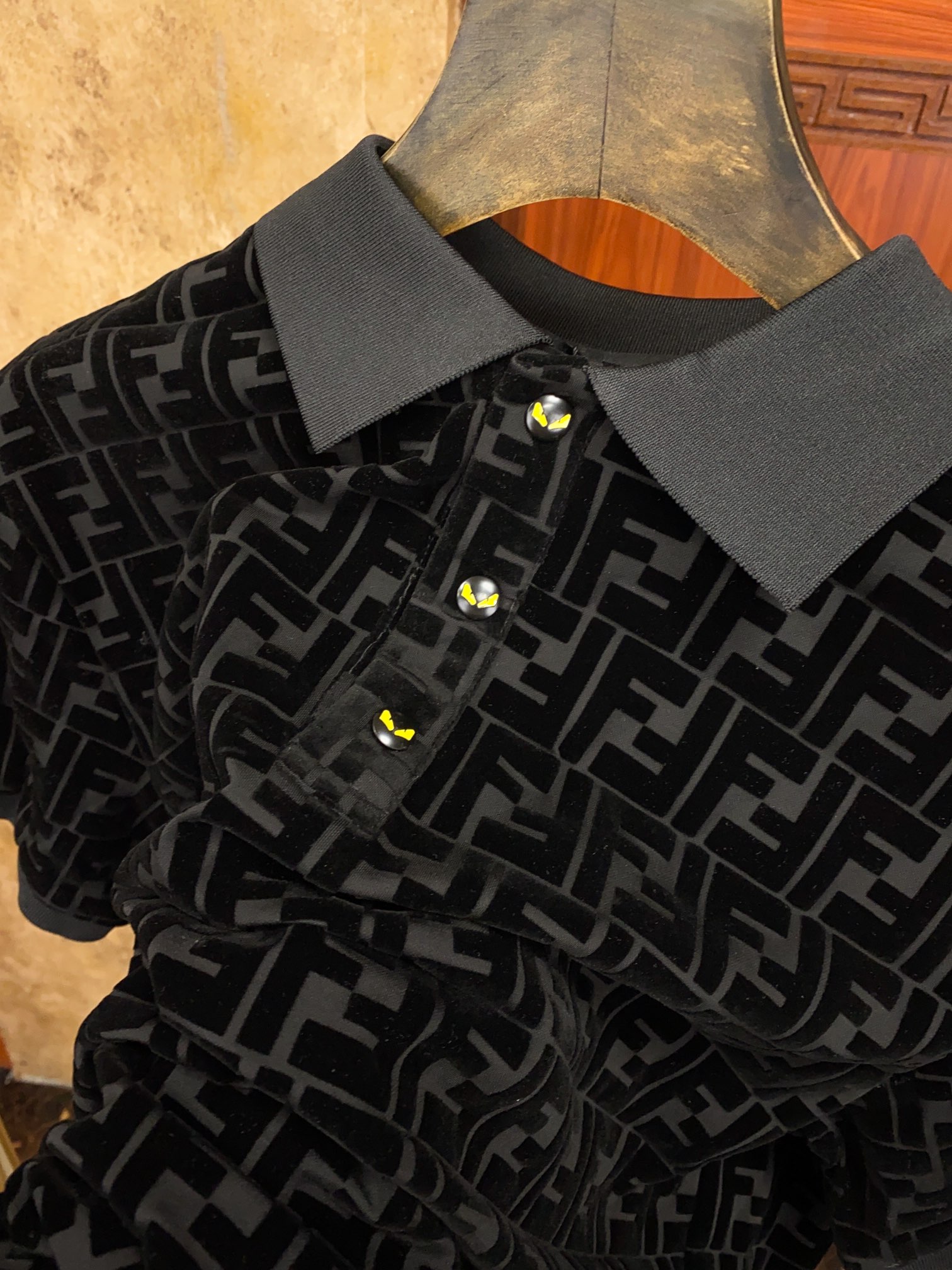 FENDI Мужская футболка хлопок FENDI Мужская футболка хлопок