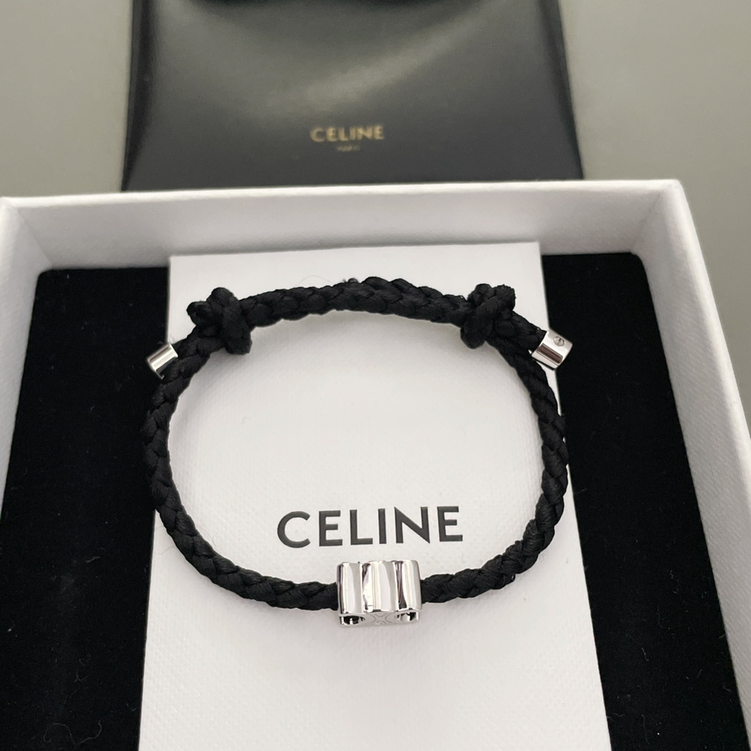 CELINE Женский плетёный браслет Triomphe CELINE Женский плетёный браслет Triomphe