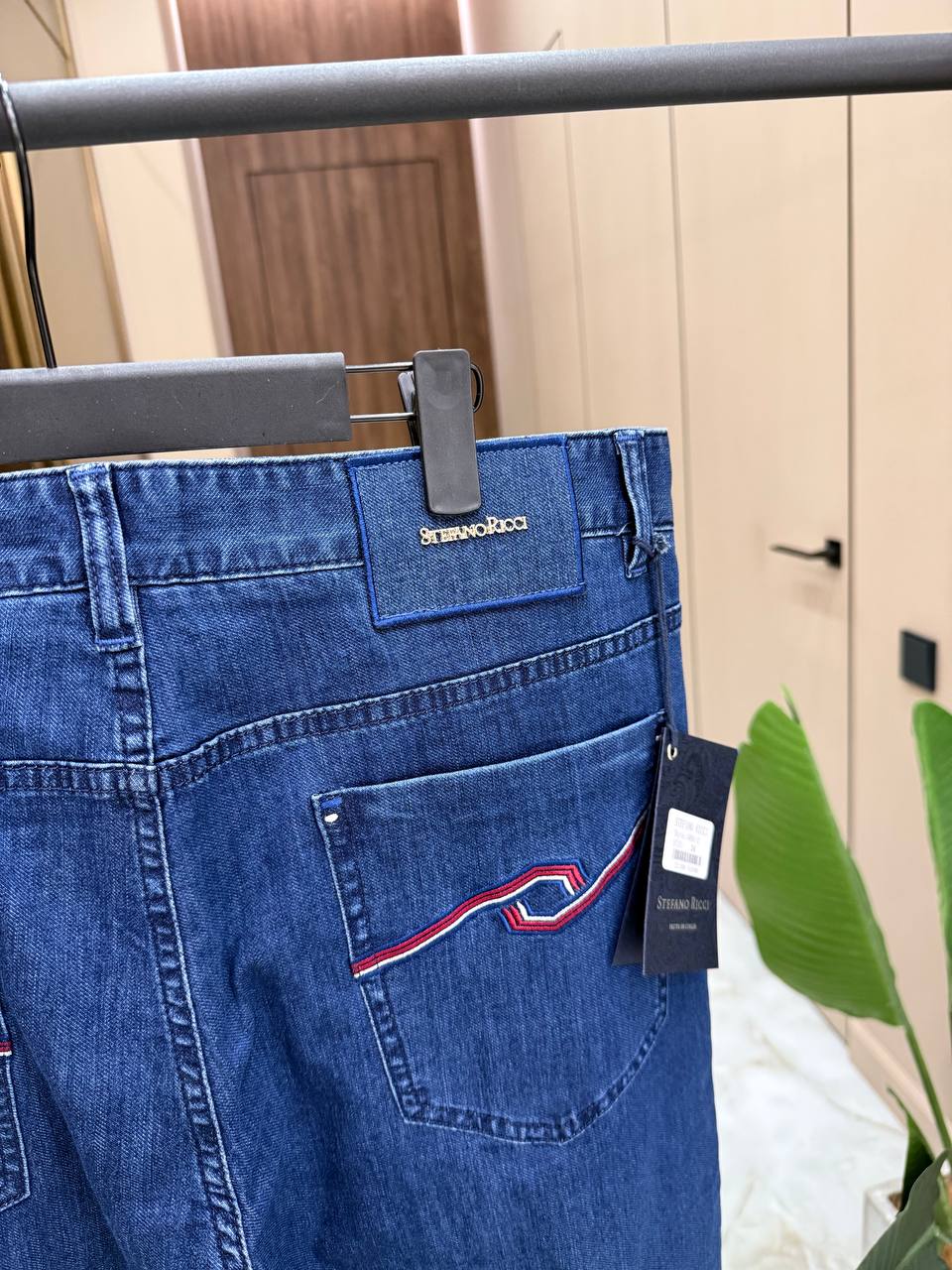 STEFANO RICCI Мужские джинсы с акцентами на карманах STEFANO RICCI Мужские джинсы с акцентами на карманах