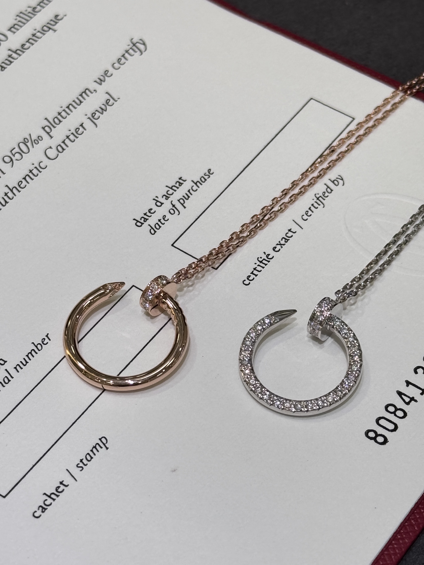 CARTIER Колье Juste un Clou белое золото и бриллианты CARTIER Колье Juste un Clou белое золото и бриллианты