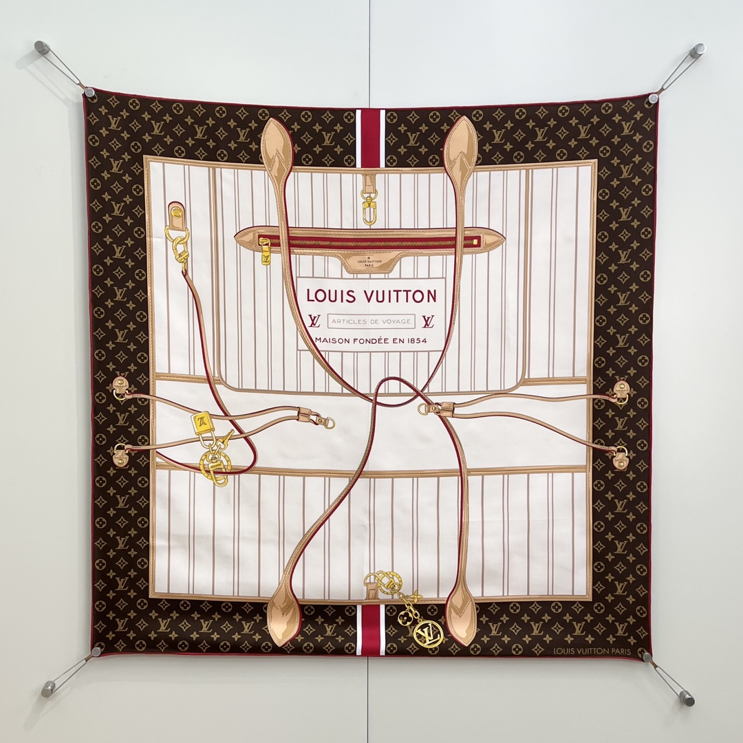 LOUIS VUITTON Женский платок из шёлка LOUIS VUITTON Женский платок из шёлка