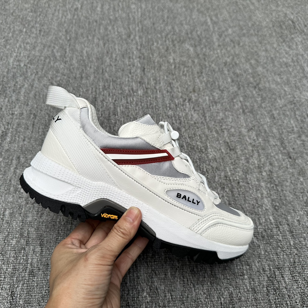 BALLY Мужские кроссовки пэчворк-дизайн BALLY Мужские кроссовки пэчворк-дизайн