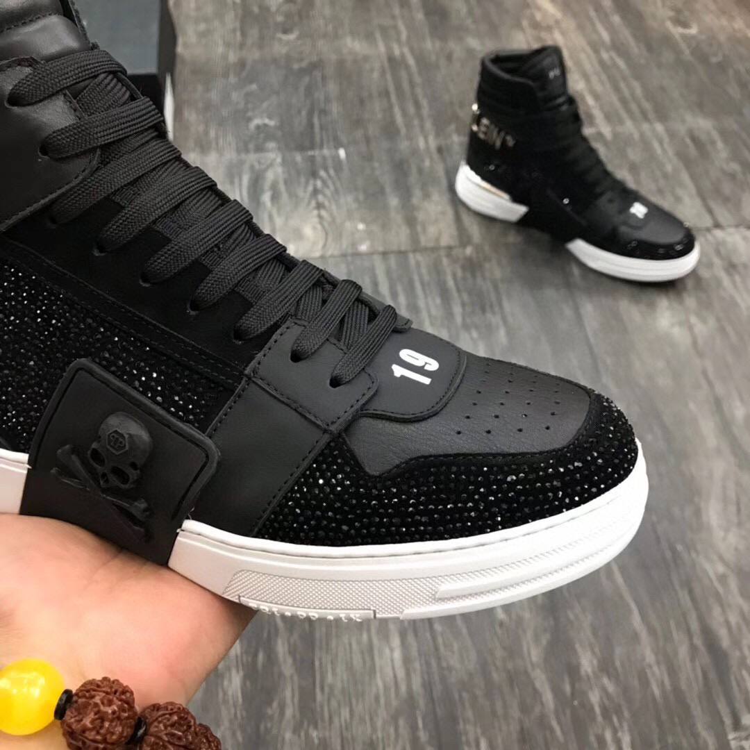 PHILIPP PLEIN Мужские кроссовки со стразами PHILIPP PLEIN Мужские кроссовки со стразами