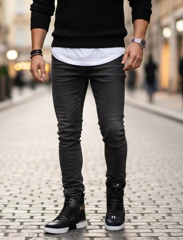 PHILIPP PLEIN Мужские кроссовки со стразами PHILIPP PLEIN Мужские кроссовки со стразами