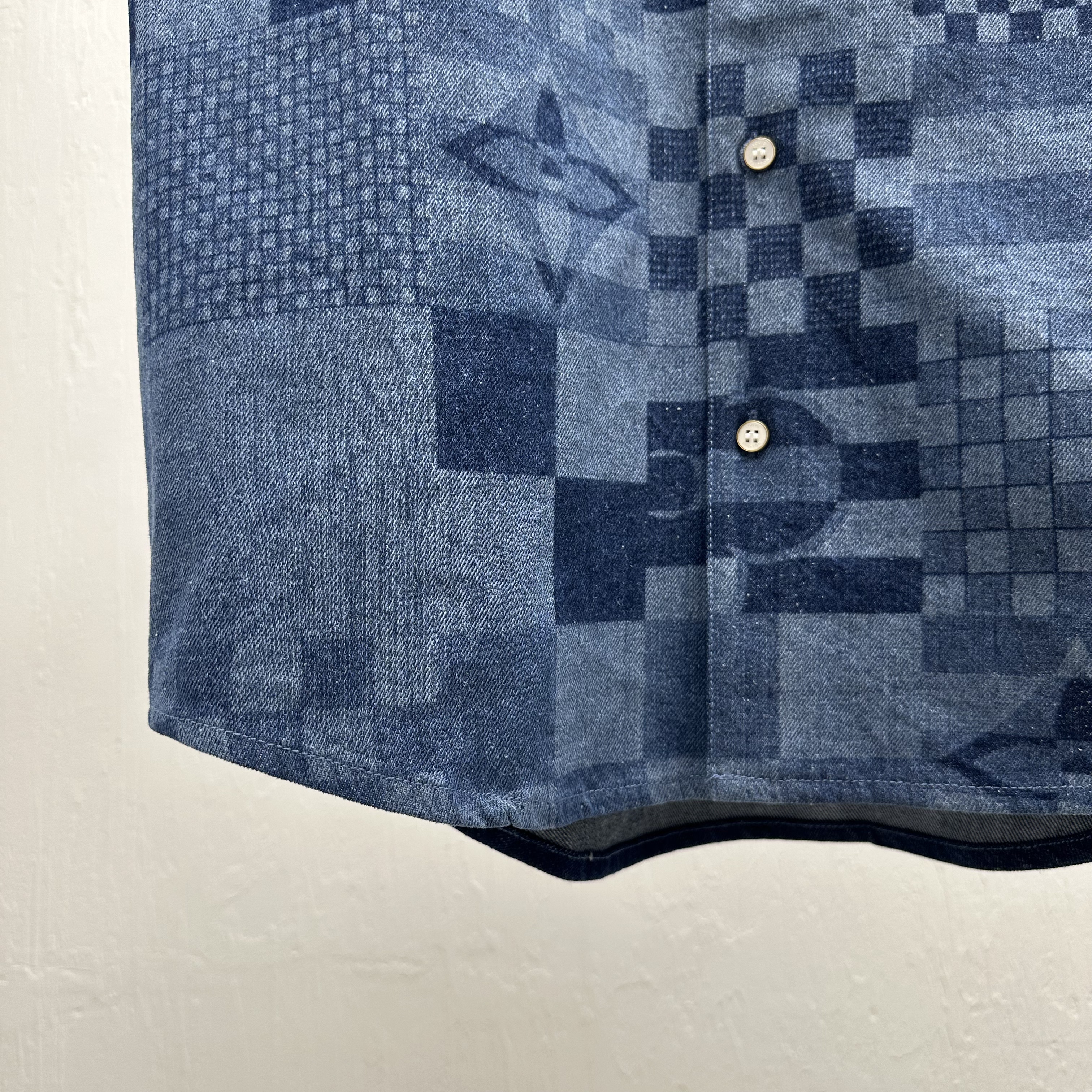 LOUIS VUITTON Мужская рубашка из денима LOUIS VUITTON Мужская рубашка из денима