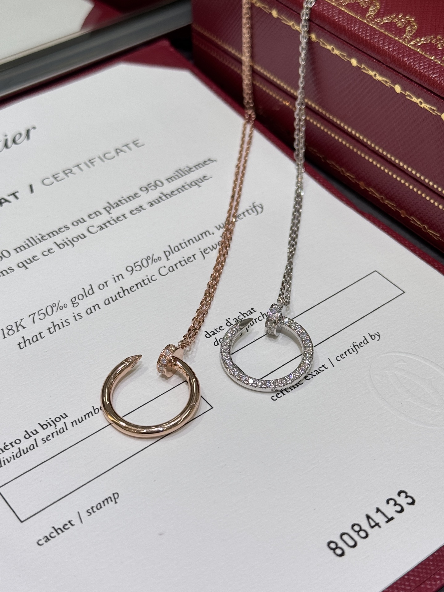 CARTIER Колье Juste un Clou белое золото и бриллианты CARTIER Колье Juste un Clou белое золото и бриллианты