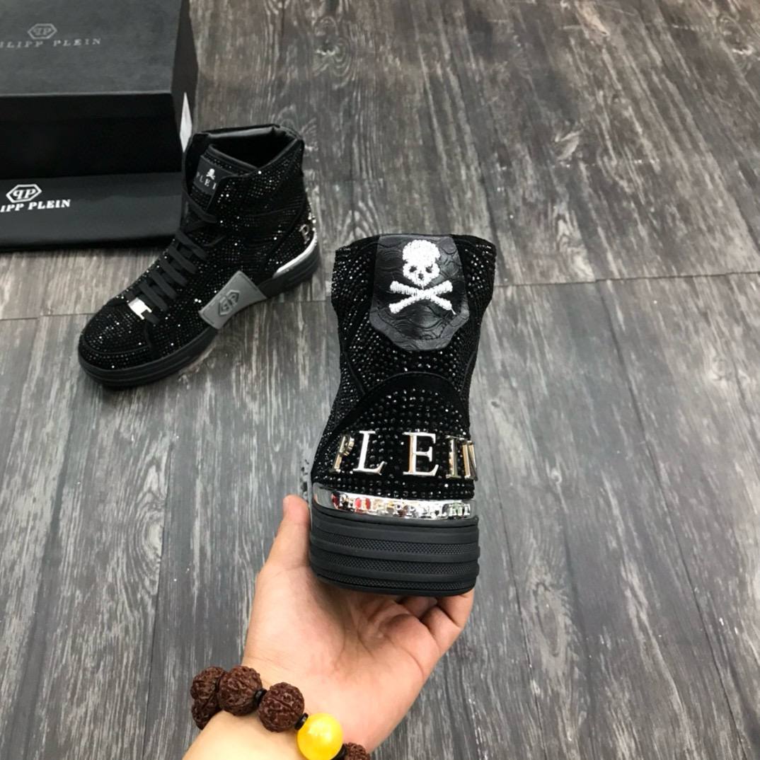 PHILIPP PLEIN Мужские кроссовки с черепом и стразами PHILIPP PLEIN Мужские кроссовки с черепом и стразами