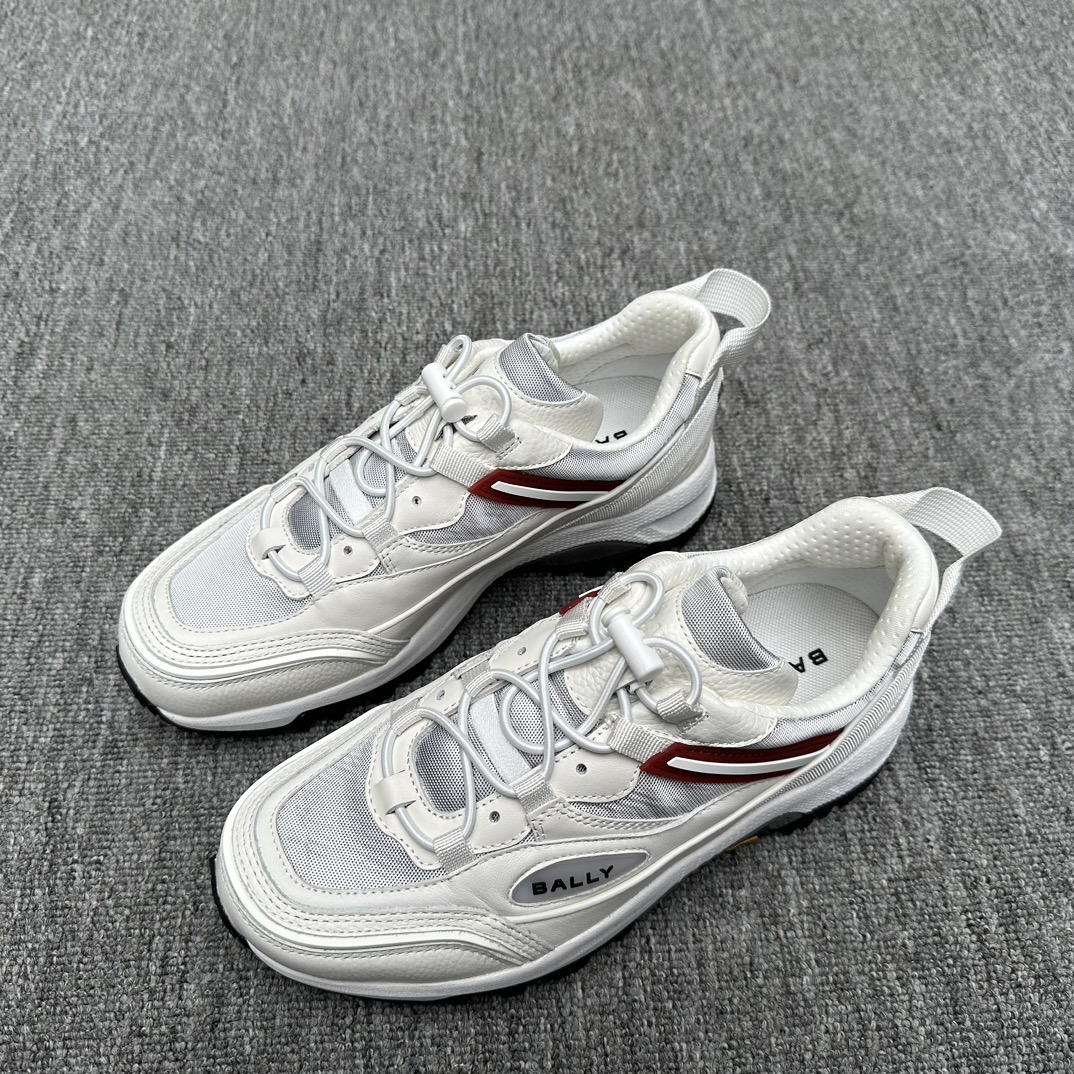 BALLY Мужские кроссовки пэчворк-дизайн BALLY Мужские кроссовки пэчворк-дизайн