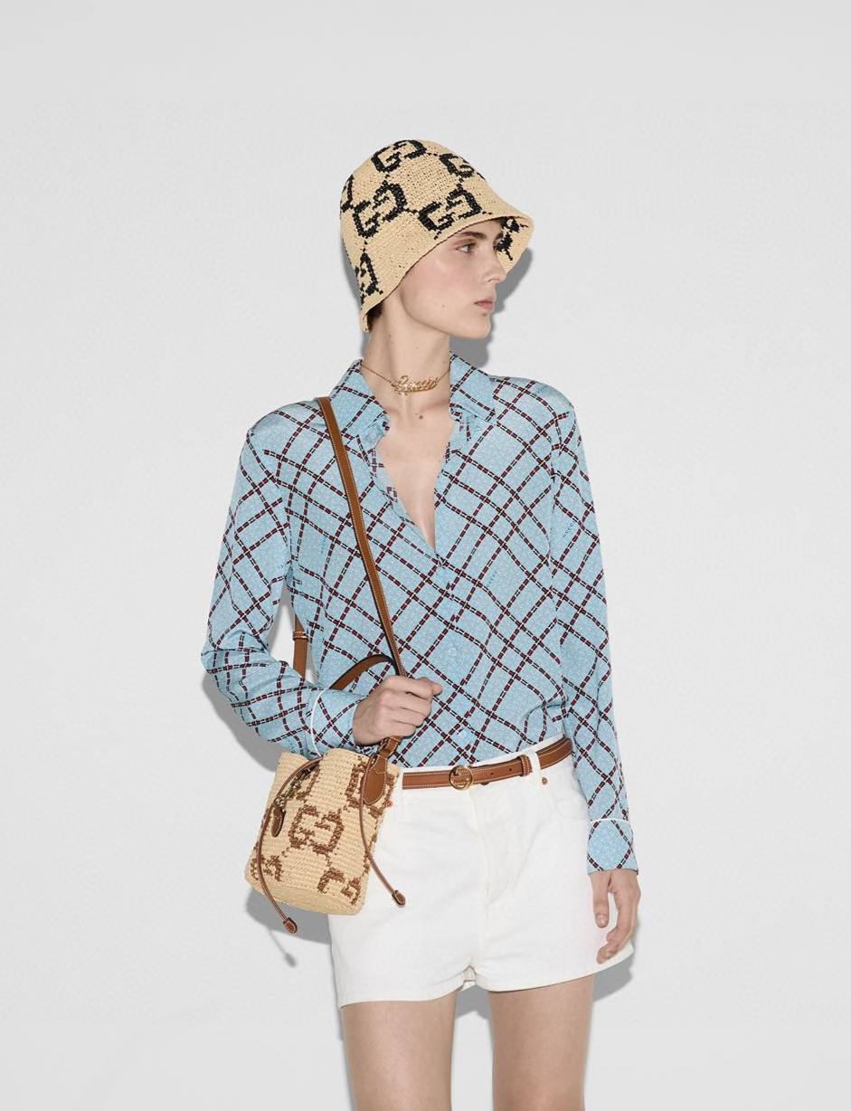 GUCCI Женская рубашка с монограммой GUCCI Женская рубашка с монограммой