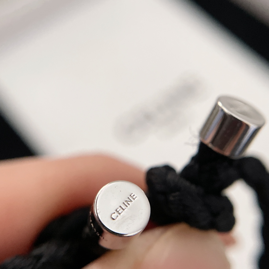 CELINE Женский плетёный браслет Triomphe CELINE Женский плетёный браслет Triomphe