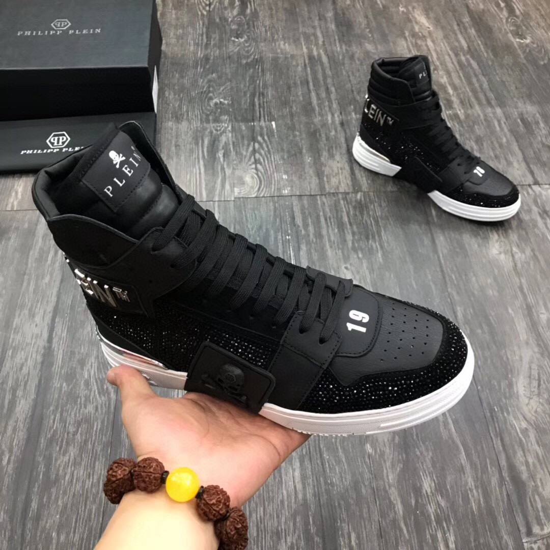 PHILIPP PLEIN Мужские кроссовки со стразами PHILIPP PLEIN Мужские кроссовки со стразами