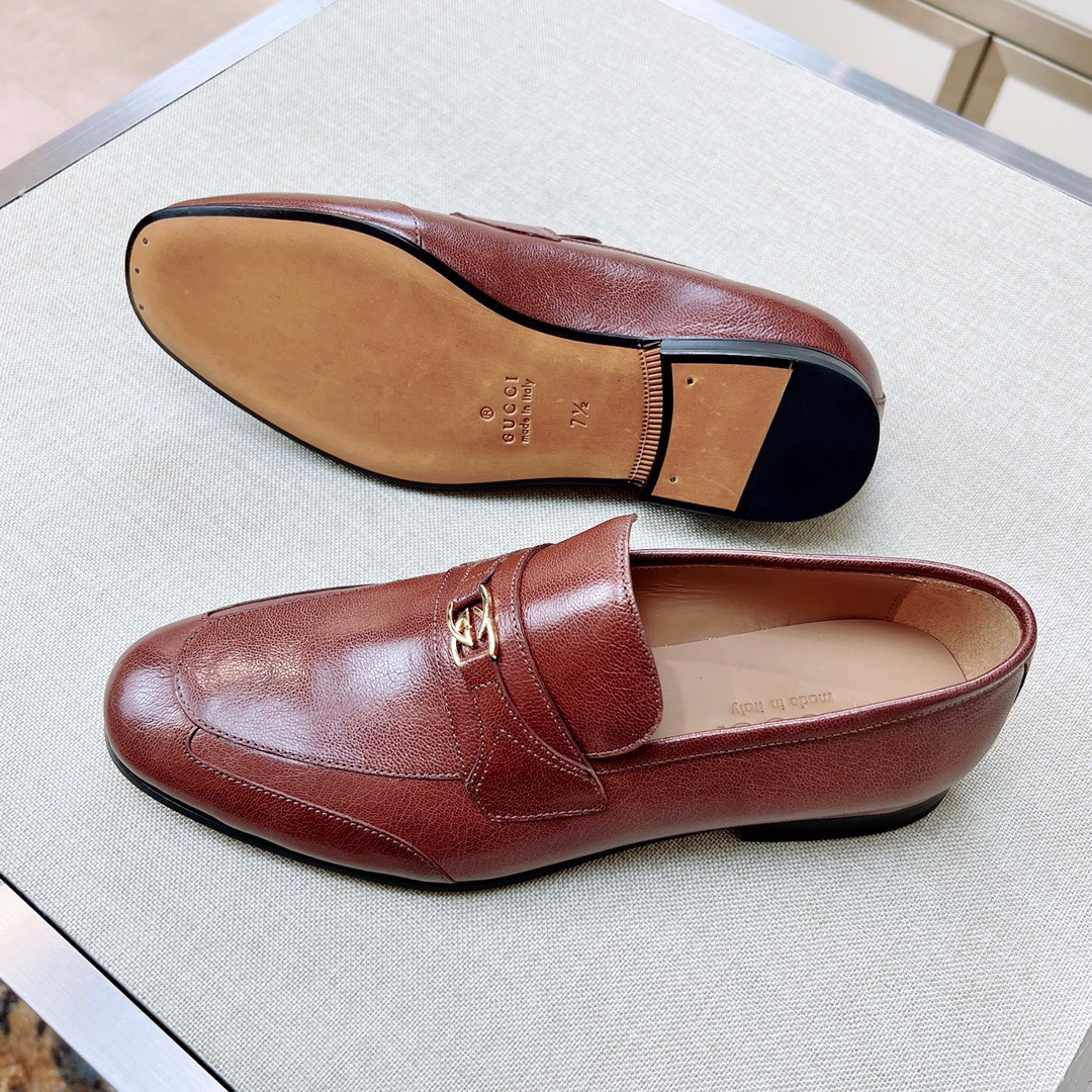 GUCCI Мужские лоферы из овечьей кожи GUCCI Мужские лоферы из овечьей кожи