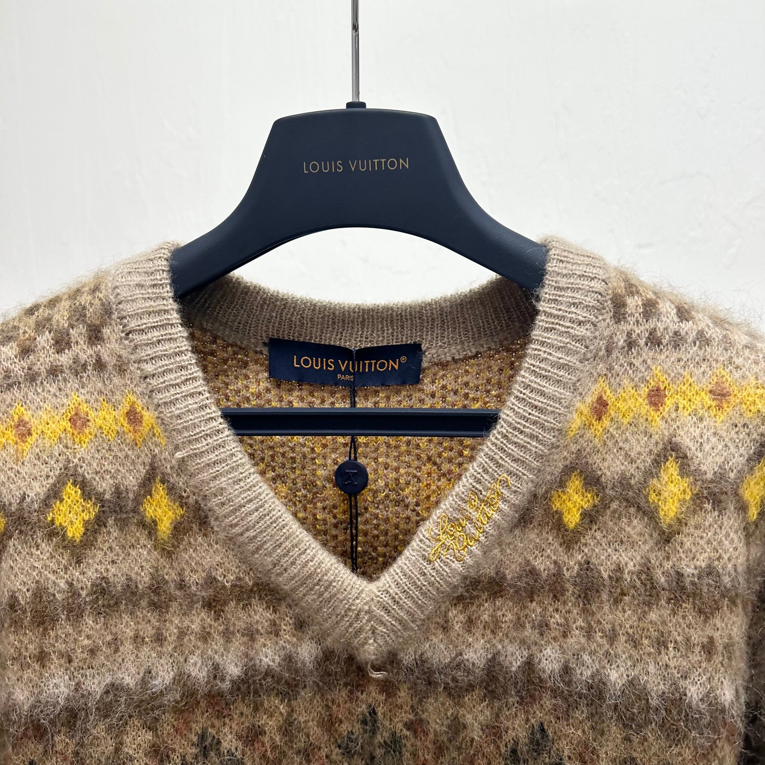 LOUIS VUITTON Мужской пуловер из шерсти LOUIS VUITTON Мужской пуловер из шерсти