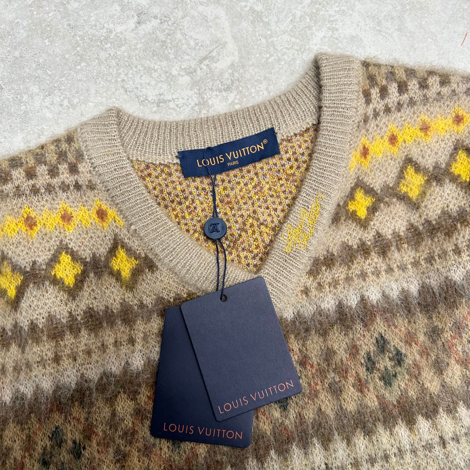 LOUIS VUITTON Мужской пуловер из шерсти LOUIS VUITTON Мужской пуловер из шерсти