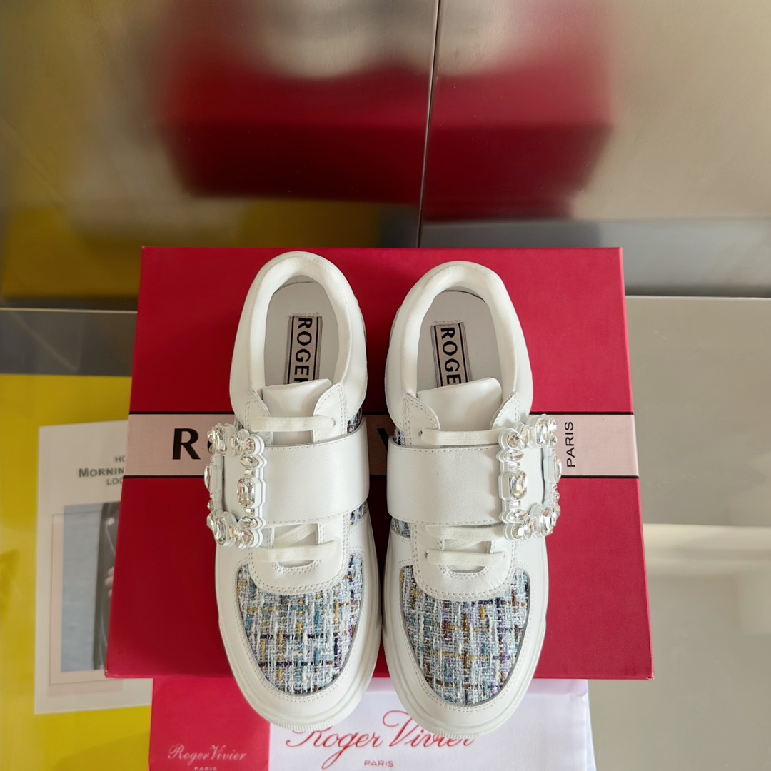 ROGER VIVIER Женские сникерсы Very Viver Strass ROGER VIVIER Женские сникерсы Very Viver Strass