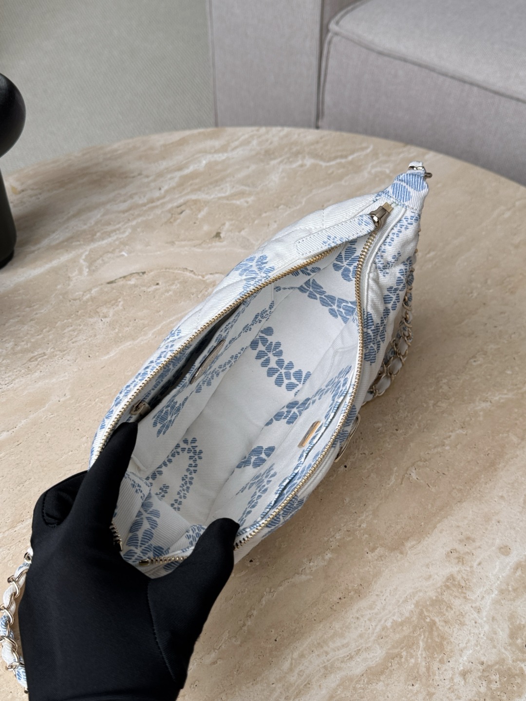 CHANEL Женская сумка Hobo 25 деним CHANEL Женская сумка Hobo 25 деним