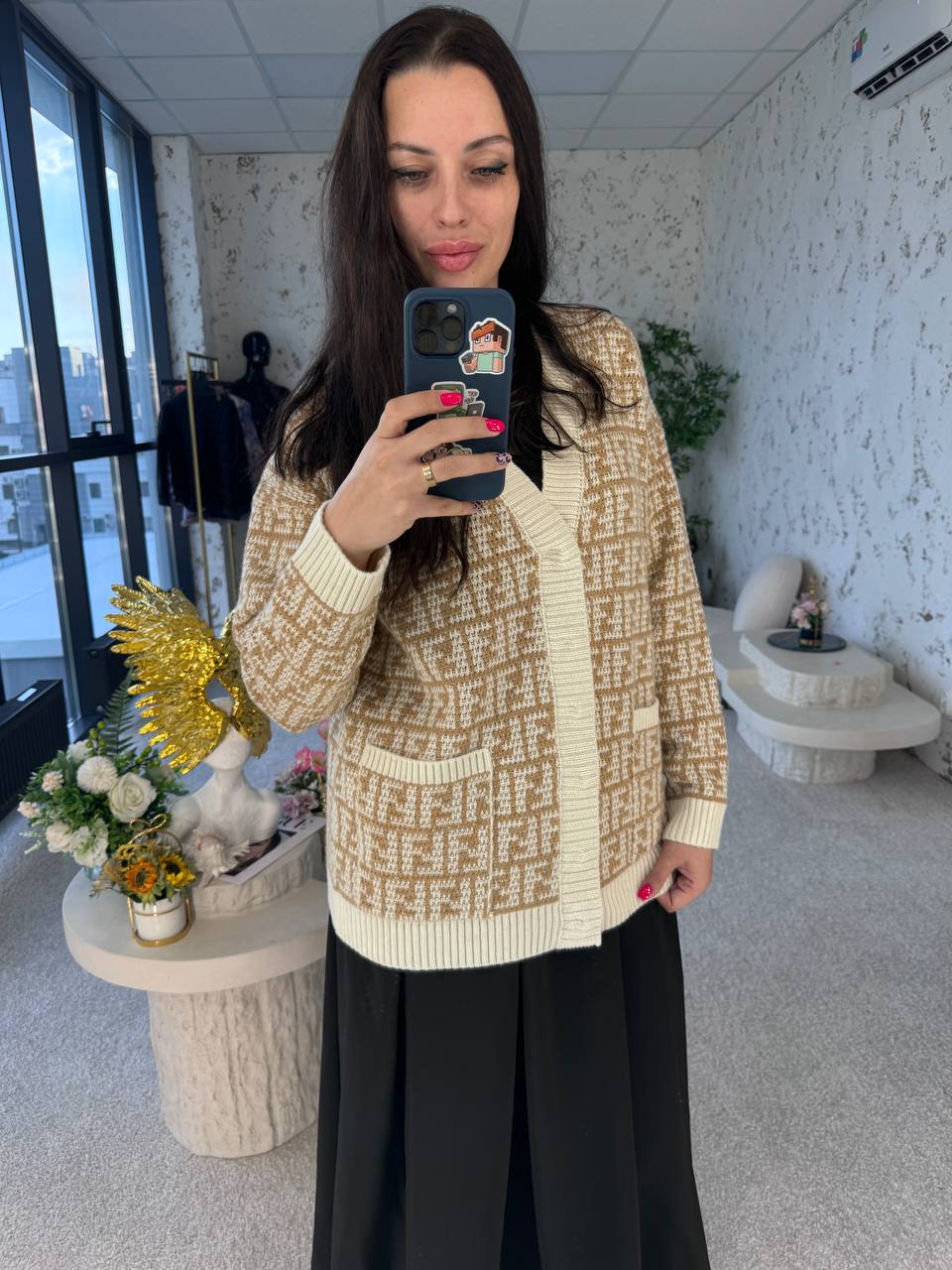 FENDI Женский кардиган из кашемира FENDI Женский кардиган из кашемира