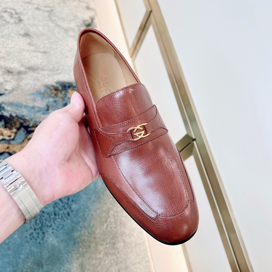 GUCCI Мужские лоферы из овечьей кожи GUCCI Мужские лоферы из овечьей кожи