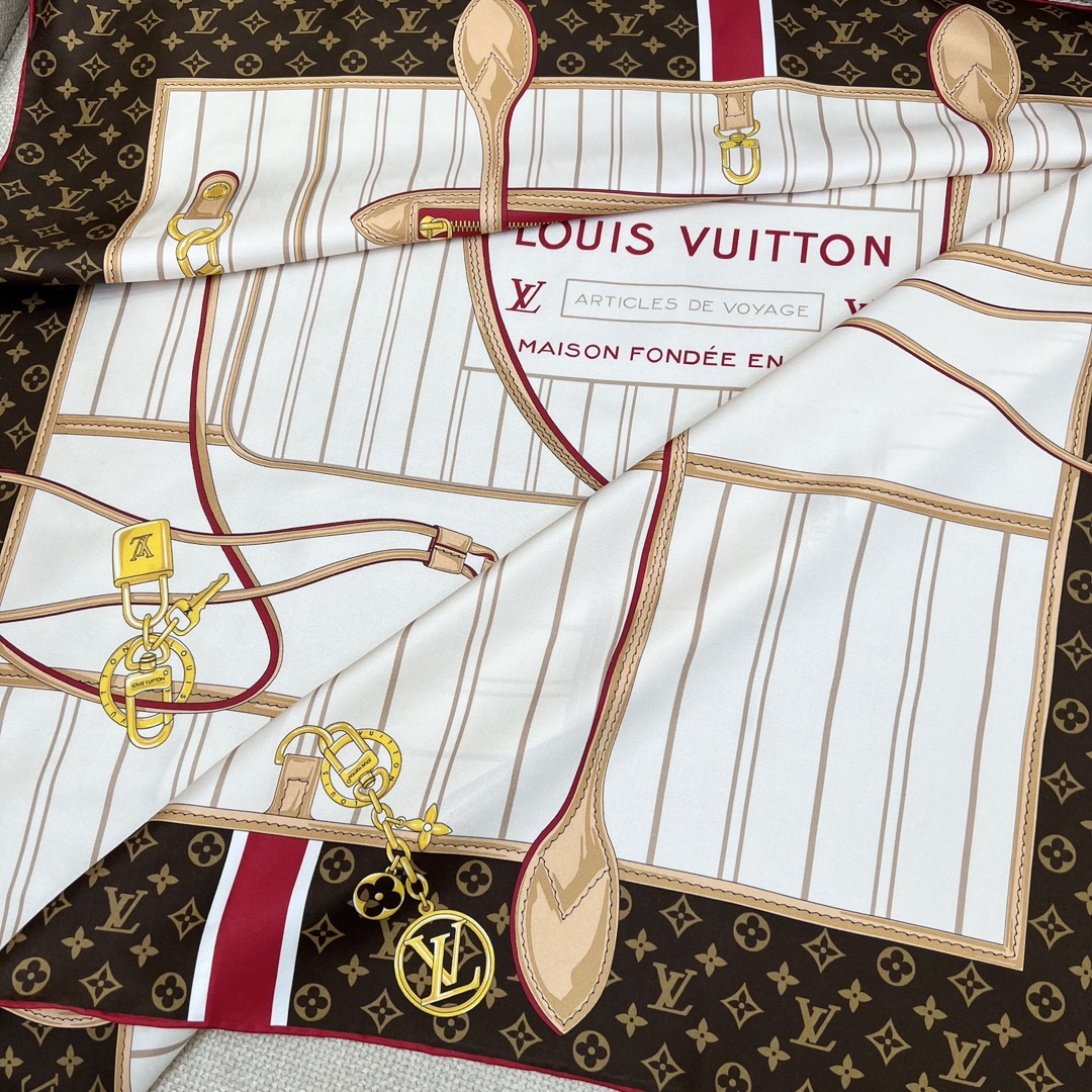 LOUIS VUITTON Женский платок из шёлка LOUIS VUITTON Женский платок из шёлка