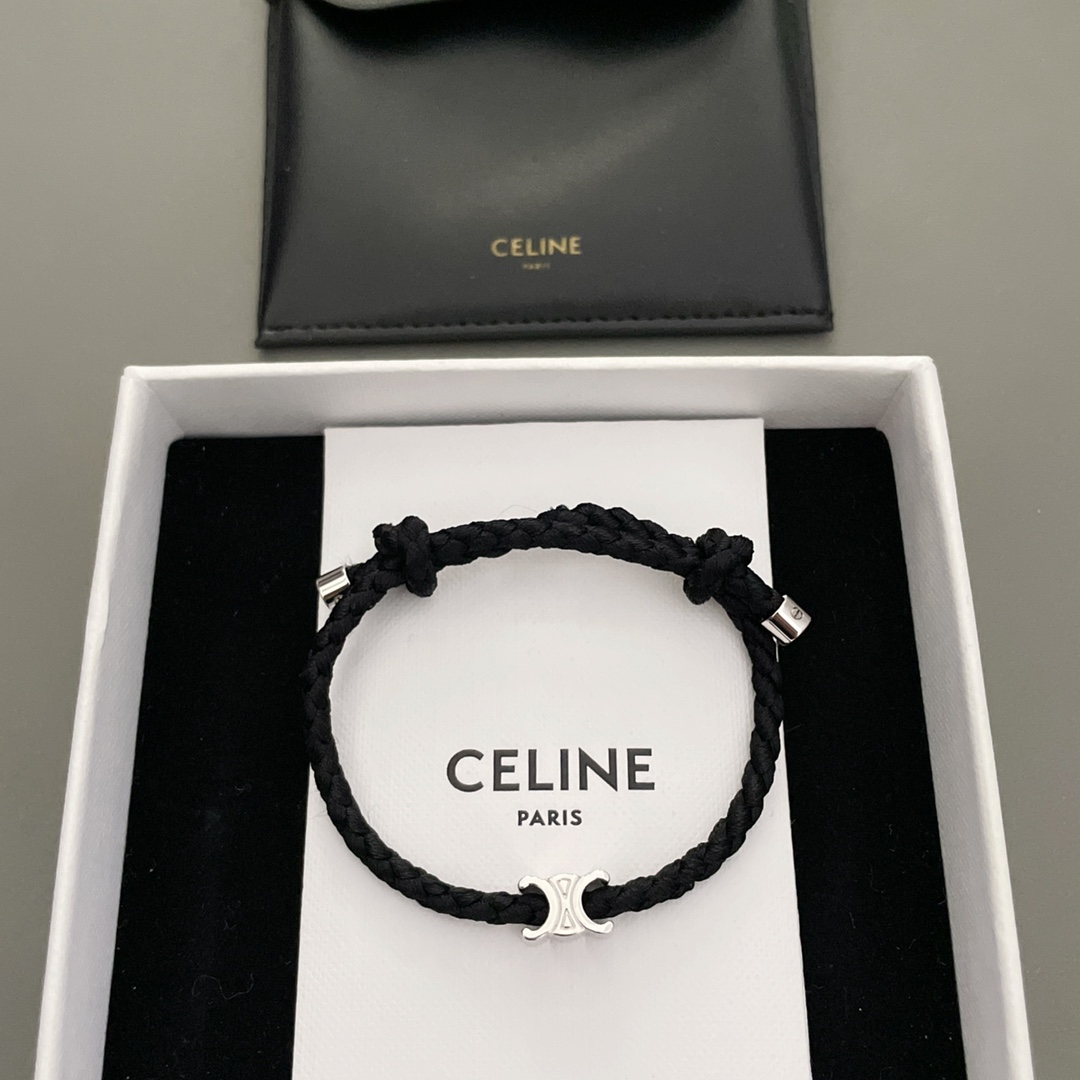 CELINE Женский плетёный браслет Triomphe CELINE Женский плетёный браслет Triomphe